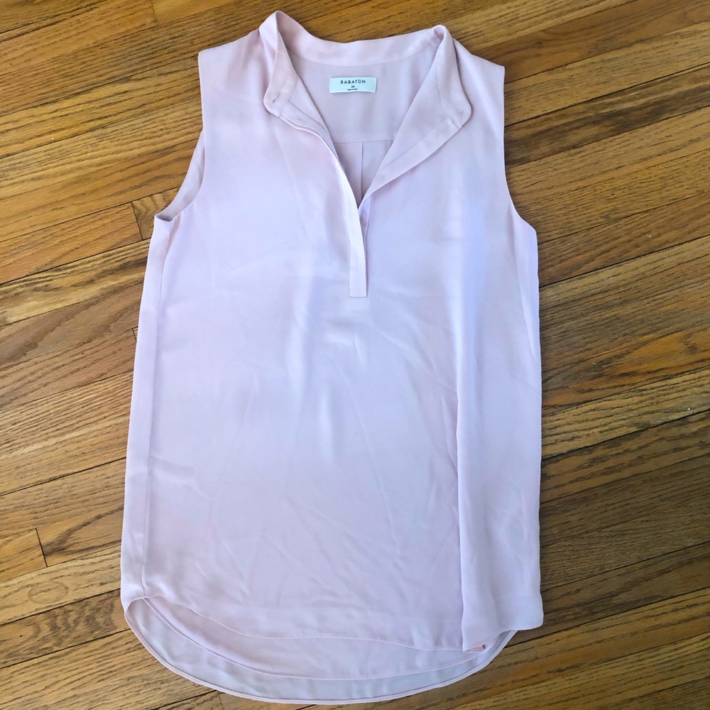 Aritzia BABATON long silky blouse